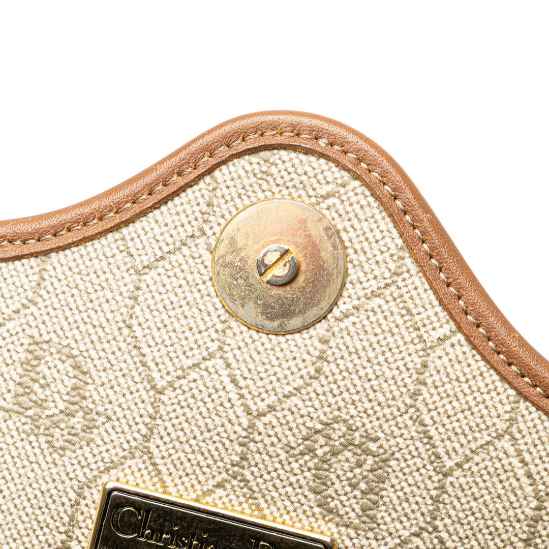 Honeycomb Coated Canvas Crossbody Brown - Gaby Paris