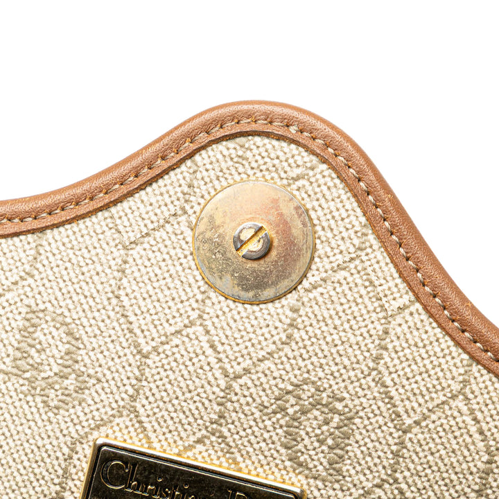 Honeycomb Coated Canvas Crossbody Brown - Gaby Paris