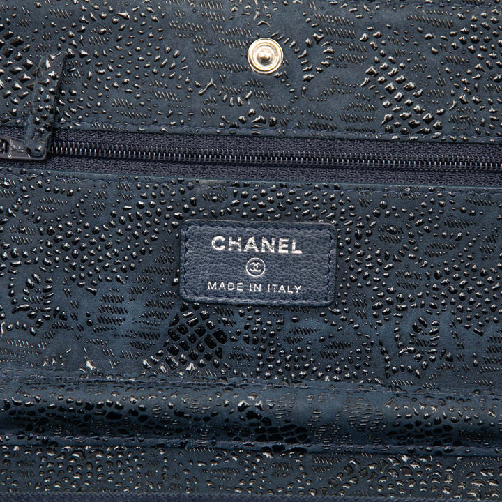 Chanel CC Lace Overlay Goatskin Wallet On Chain
