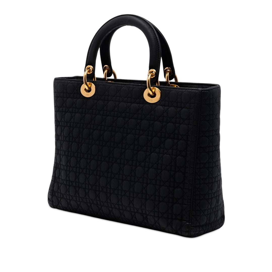 Dior Large Nylon Microcannage Lady Dior