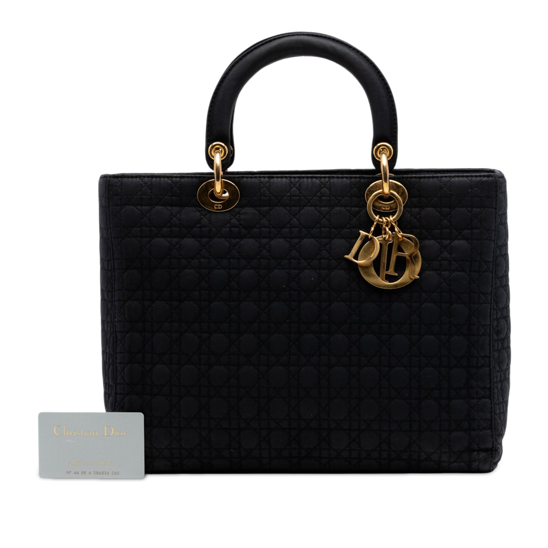 Dior Large Nylon Microcannage Lady Dior