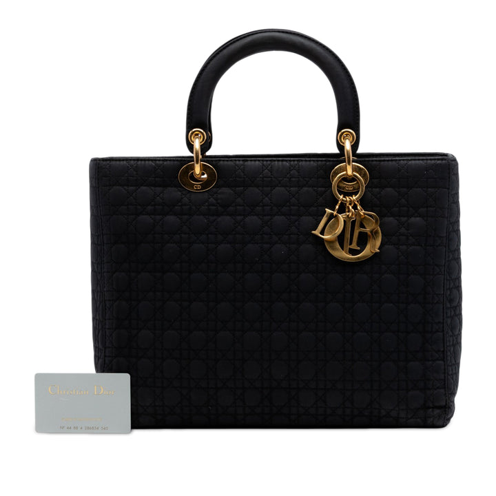 Dior Large Nylon Microcannage Lady Dior