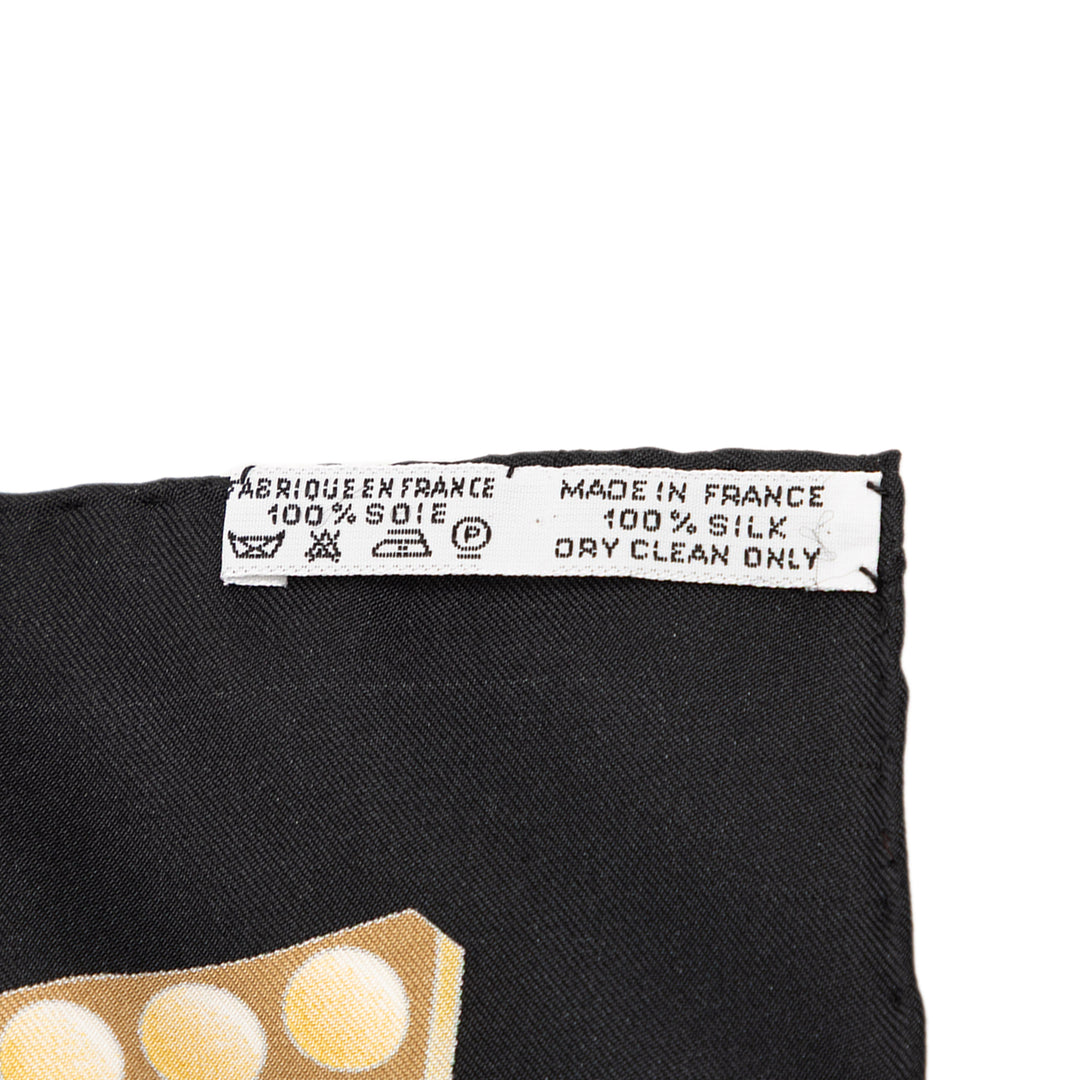 L Or des Chefs Foulard 90 Noir
