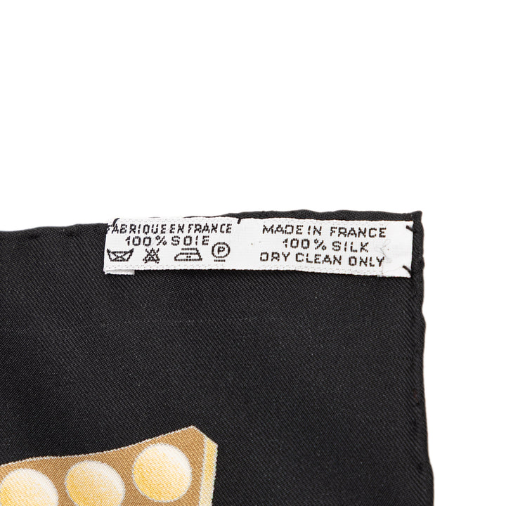 L Or des Chefs Foulard 90 Noir