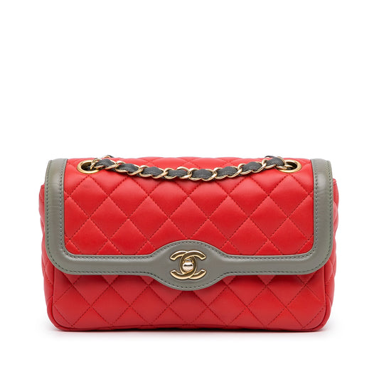 Two-Tone Day Flap Red - Gaby Paris