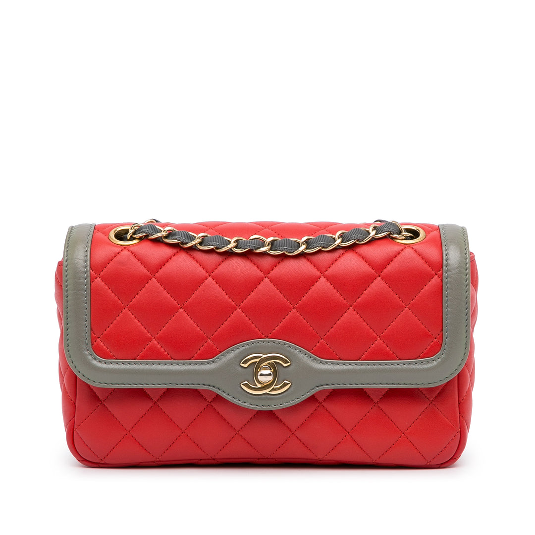 Two-Tone Day Flap Red - Gaby Paris