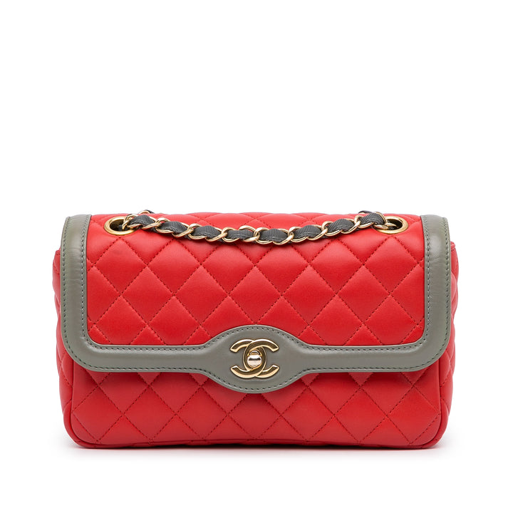 Two-Tone Day Flap Red - Gaby Paris