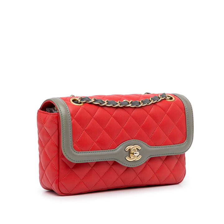 Two-Tone Day Flap Red - Gaby Paris