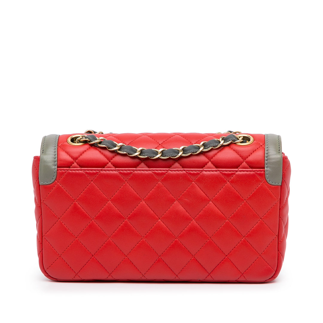 Two-Tone Day Flap Red - Gaby Paris