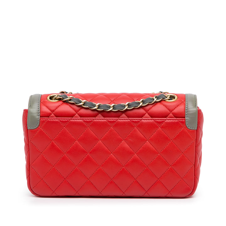 Two-Tone Day Flap Red - Gaby Paris