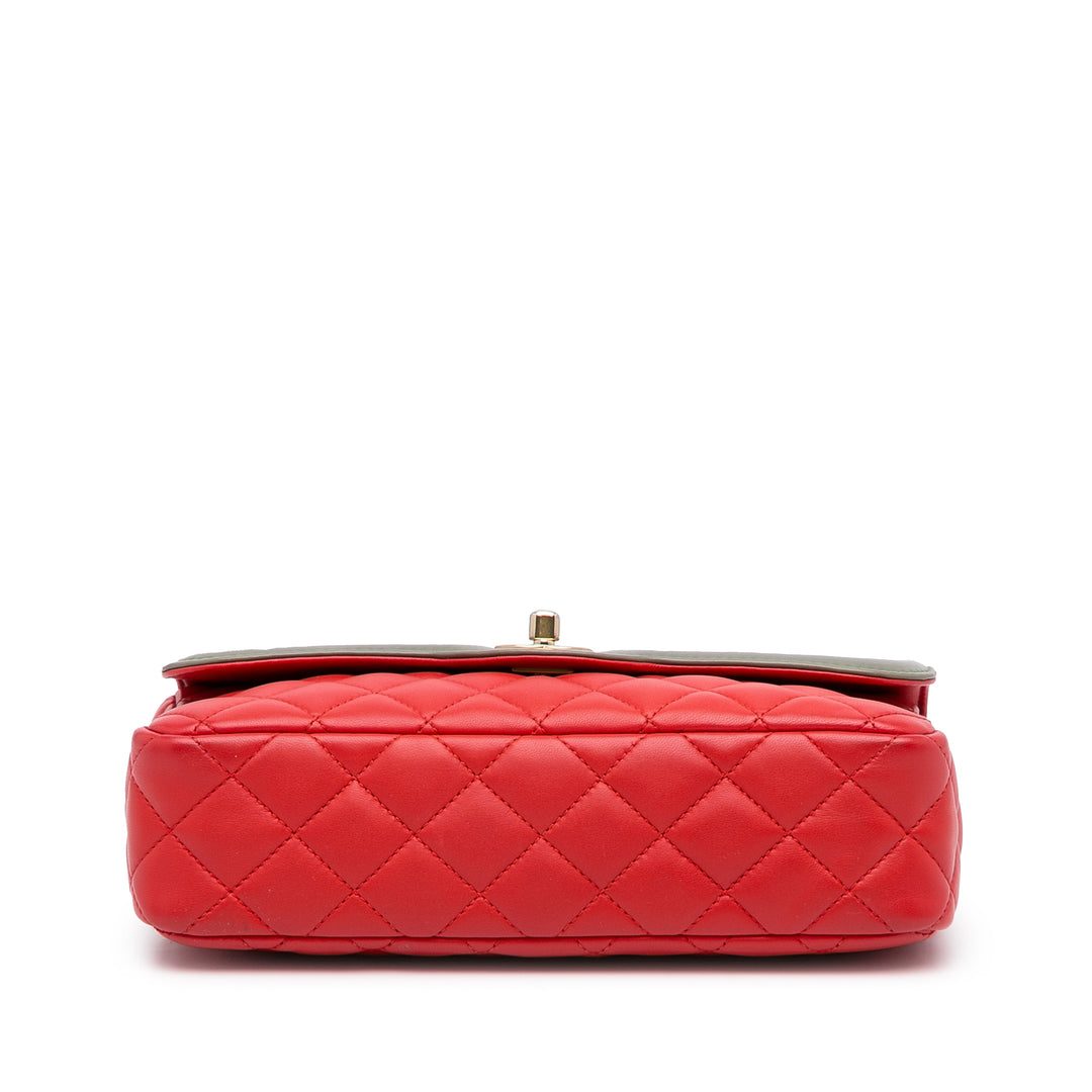 Two-Tone Day Flap Red - Gaby Paris