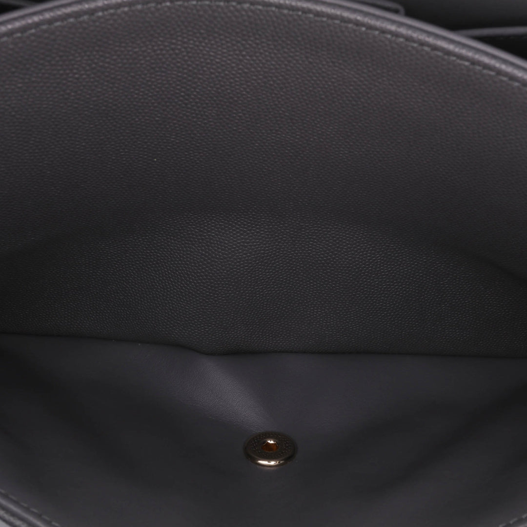 Jumbo Classic Caviar Double Flap Gray - Gaby Paris