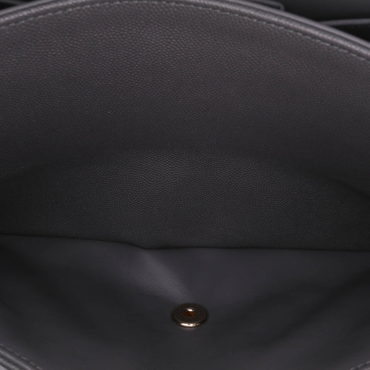 Jumbo Classic Caviar Double Flap Gray - Gaby Paris