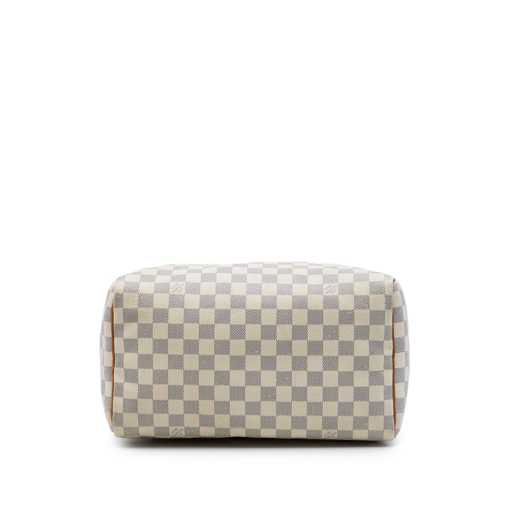 Louis Vuitton Speedy 30 Damier Azur Blanc – vue 3 – GABY PARIS