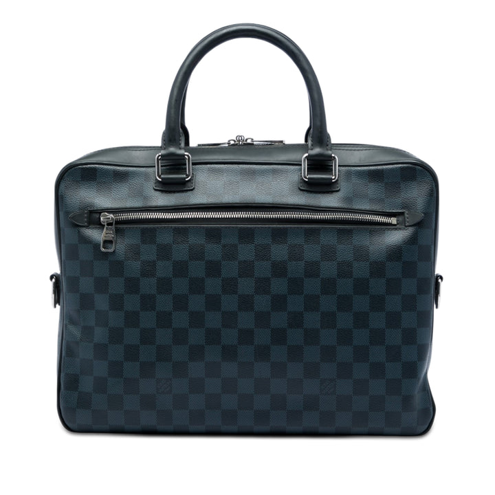 Louis Vuitton Damier Cobalt Porte Documents Business Sac Bleu – vue principale – GABY PARIS