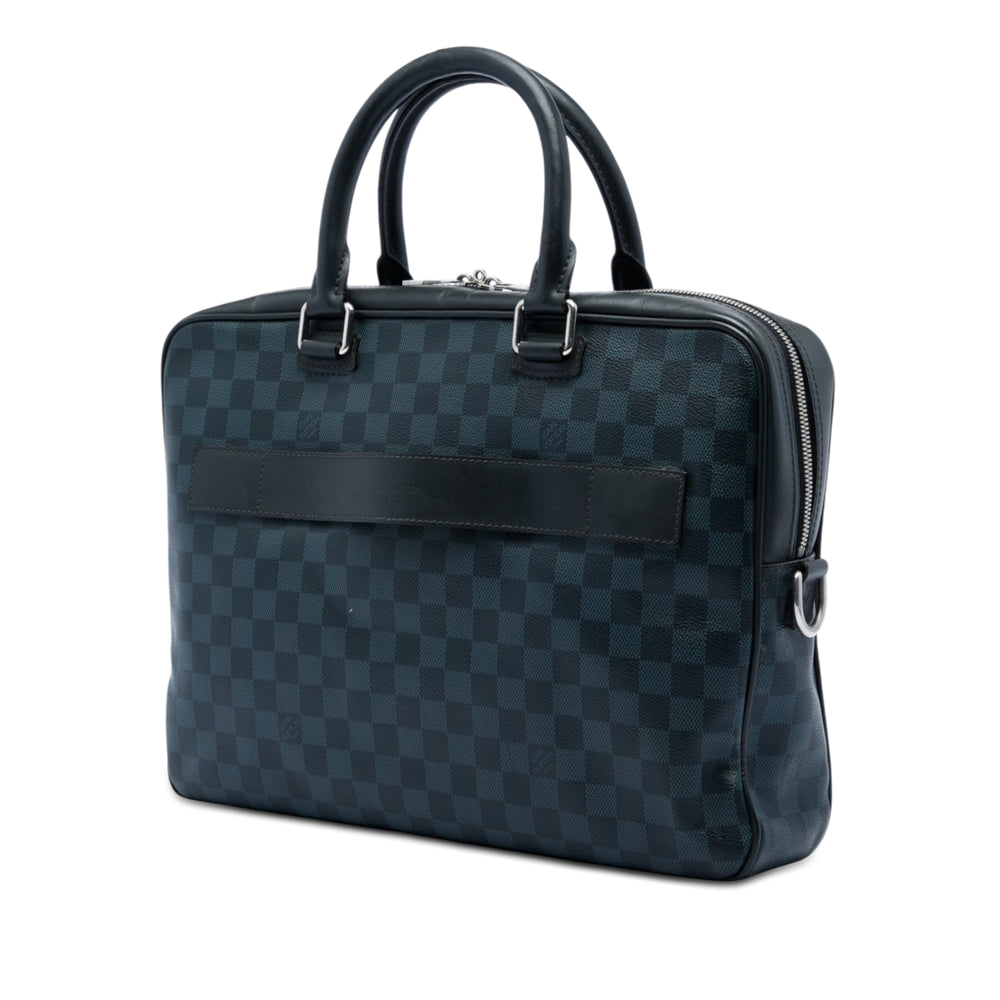 Louis Vuitton Damier Cobalt Porte Documents Business Sac Bleu – vue 2 – GABY PARIS