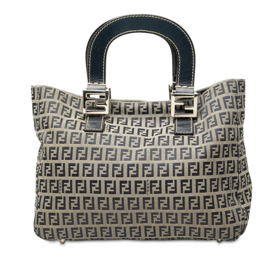 Fendi Zucchino Twins Cabas Petit Gris