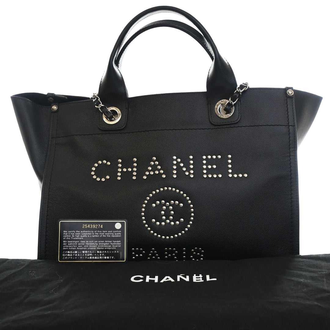 Chanel Small clouté Caviar Deauville Cabas
