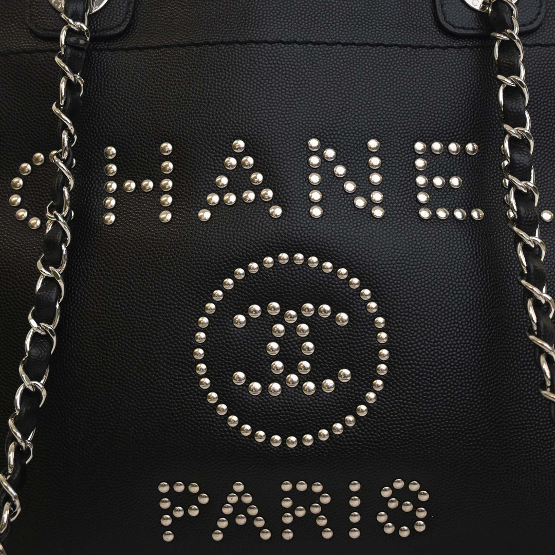 Chanel Small clouté Caviar Deauville Cabas