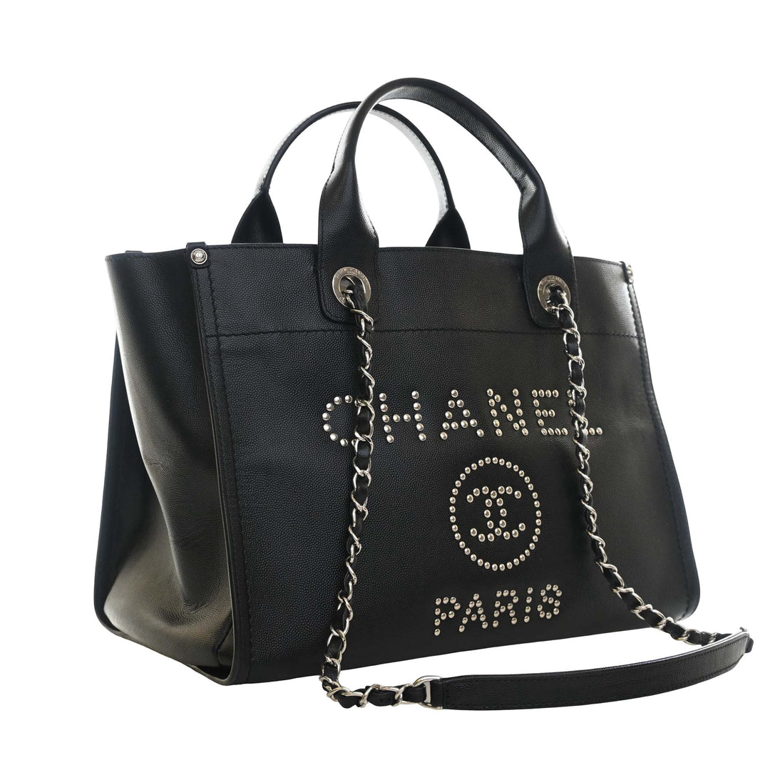 Chanel Small clouté Caviar Deauville Cabas