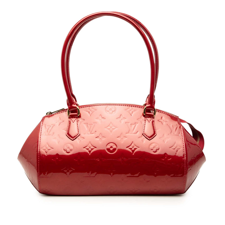 Louis Vuitton Sherwood PM Cuir verni Monogram Rouge – vue principale – GABY PARIS