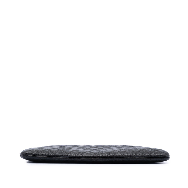 Chanel Large Matelassé Caviar Boy O Étui Pochette