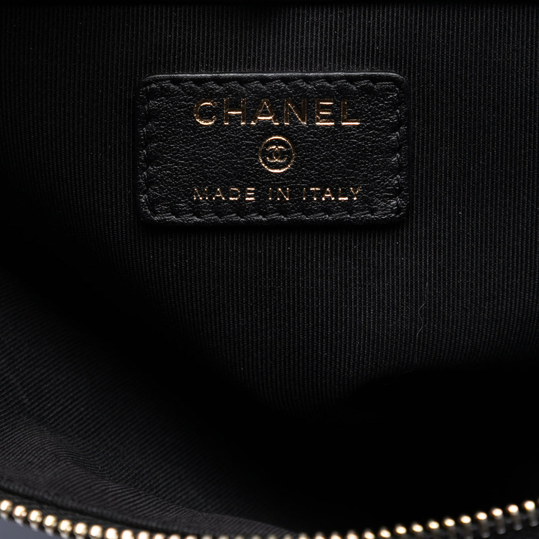 Chanel Large Matelassé Caviar Boy O Étui Pochette
