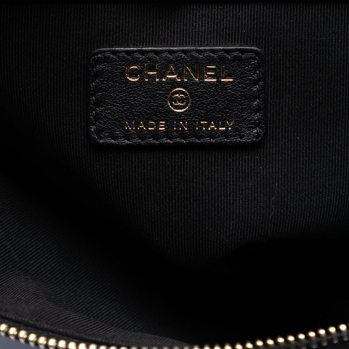 Chanel Large Matelassé Caviar Boy O Étui Pochette