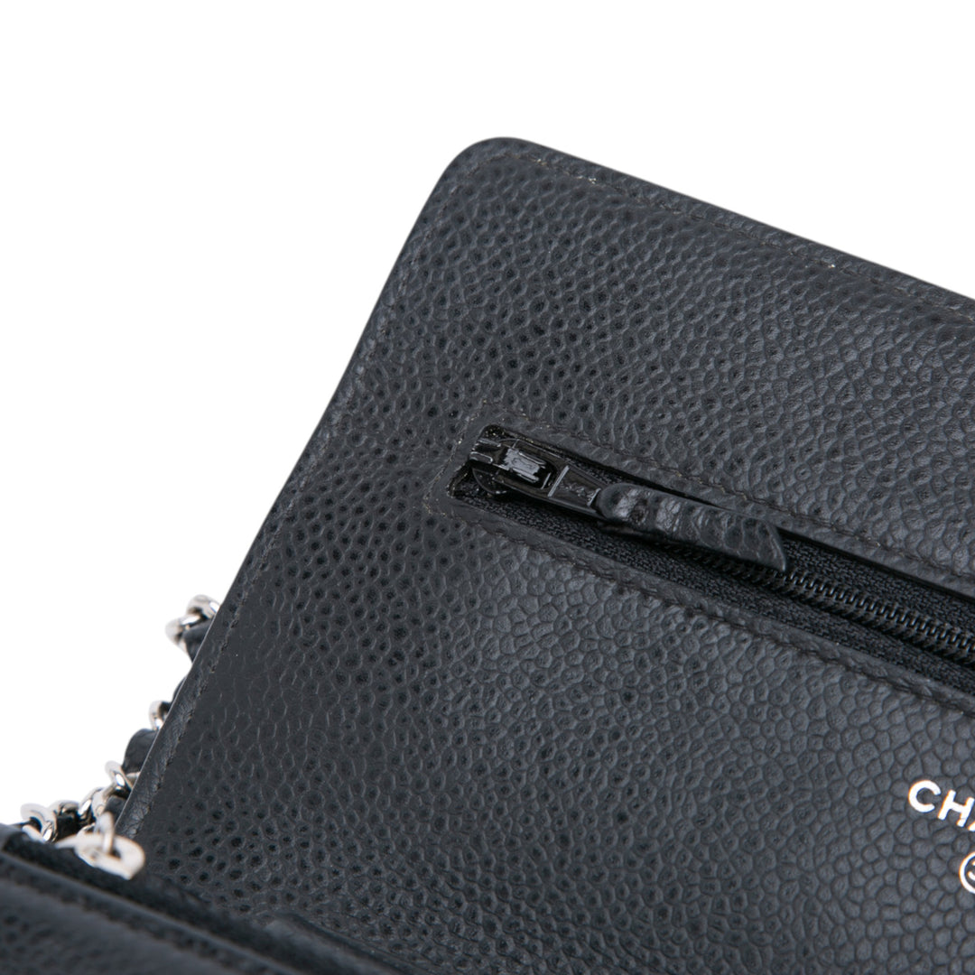 Chanel CC Quilted Caviar Portefeuille on Chain Noir – GABY PARIS Authentique
