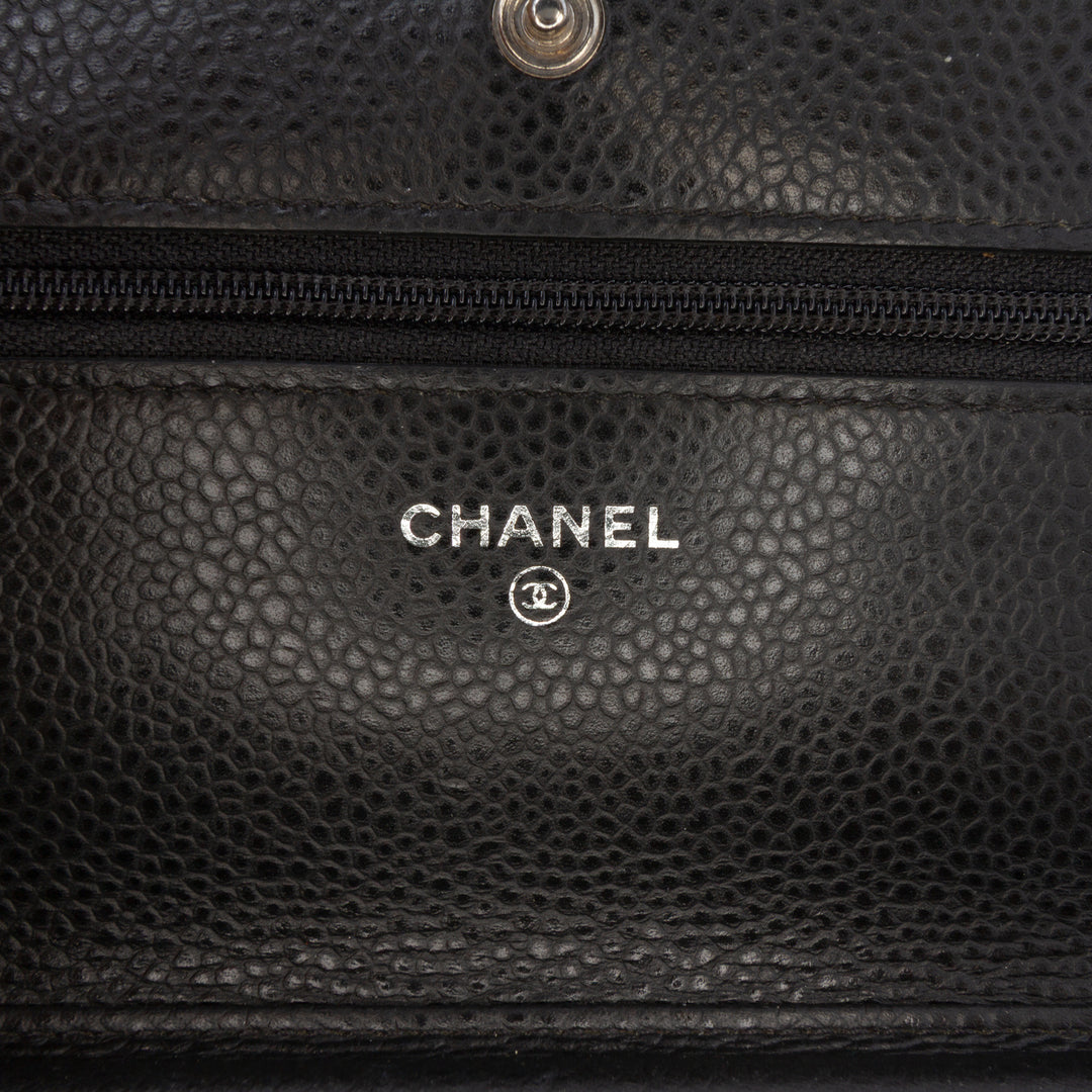 Chanel CC Quilted Caviar Portefeuille on Chain Noir – GABY PARIS Authentique