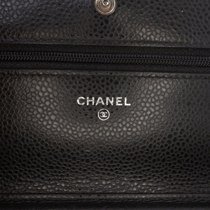 Chanel CC Quilted Caviar Portefeuille on Chain Noir – GABY PARIS Authentique