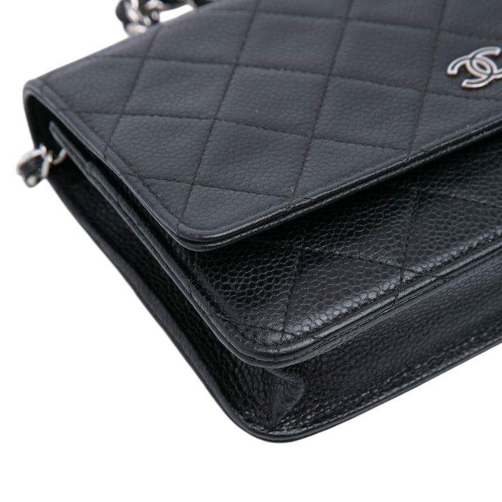 Chanel CC Quilted Caviar Portefeuille on Chain Noir – GABY PARIS Authentique