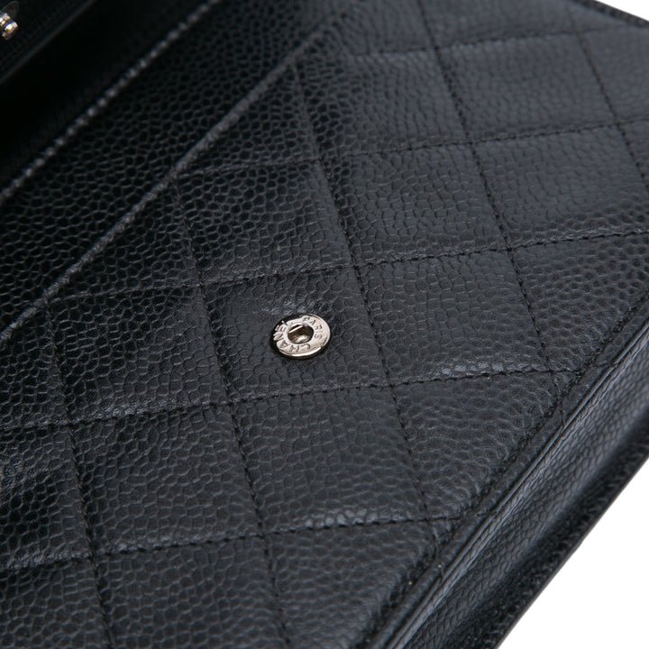 Chanel CC Quilted Caviar Portefeuille on Chain Noir – GABY PARIS Authentique