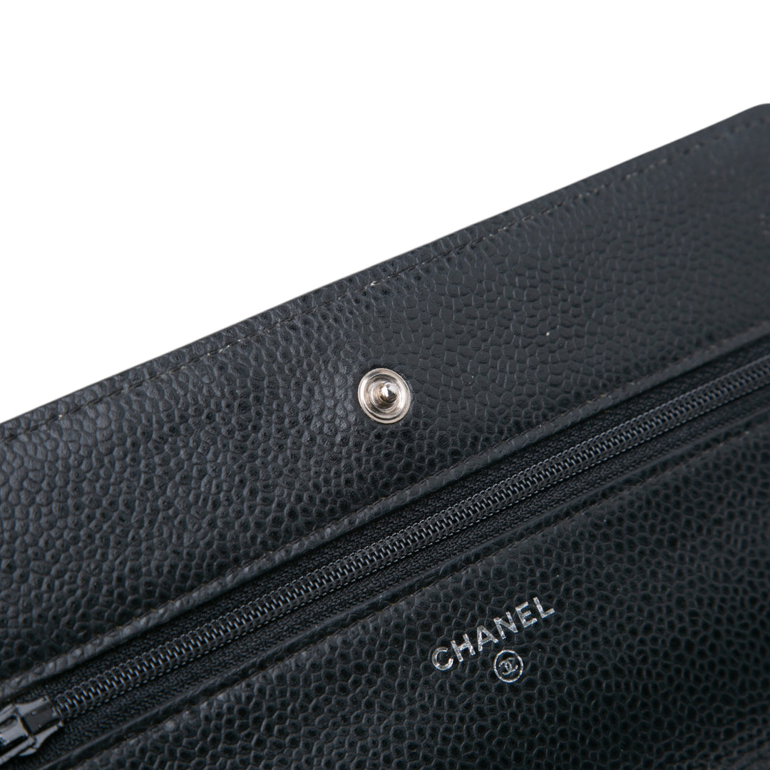 Chanel CC Quilted Caviar Portefeuille on Chain Noir – GABY PARIS Authentique