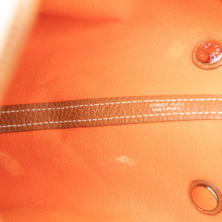 Hermès Toile et Negonda Striped Garden Party 36 Multi