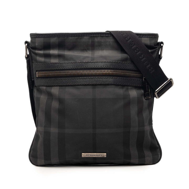 Burberry Smoke Check Nylon Sac porté croisé