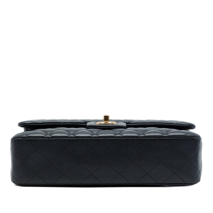 Chanel Classic Double rabat Moyen Cuir d'agneau Noir – vue 3 – GABY PARIS