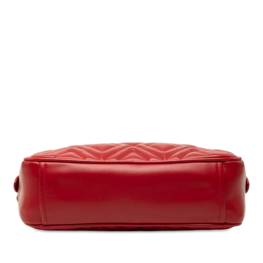 Matelasse Chaîne Sac caméra nappa Rouge