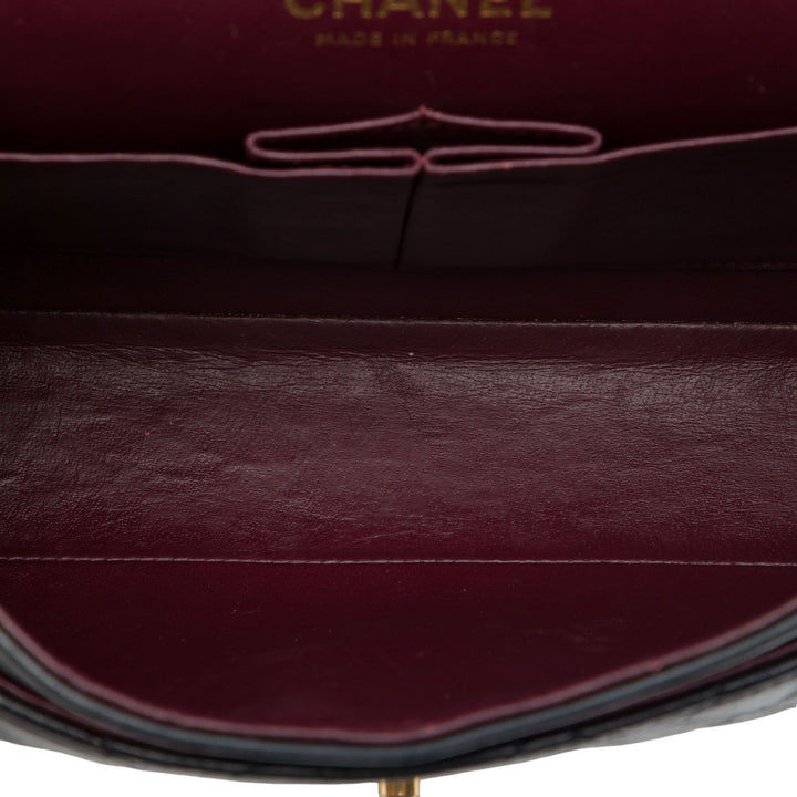 Chanel Sac porté épaule Classic Double rabat Moyen Cuir d'agneau Noir – vue 4 – GABY PARIS