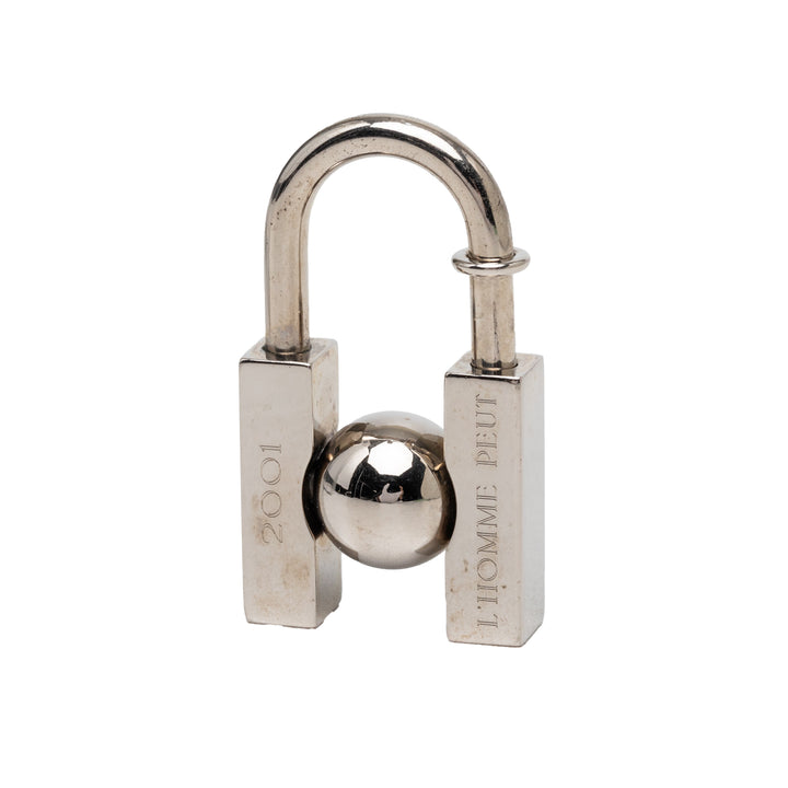 Hermès Palladium plaqué L Homme Peut Embellir La Terre Cadena Charm