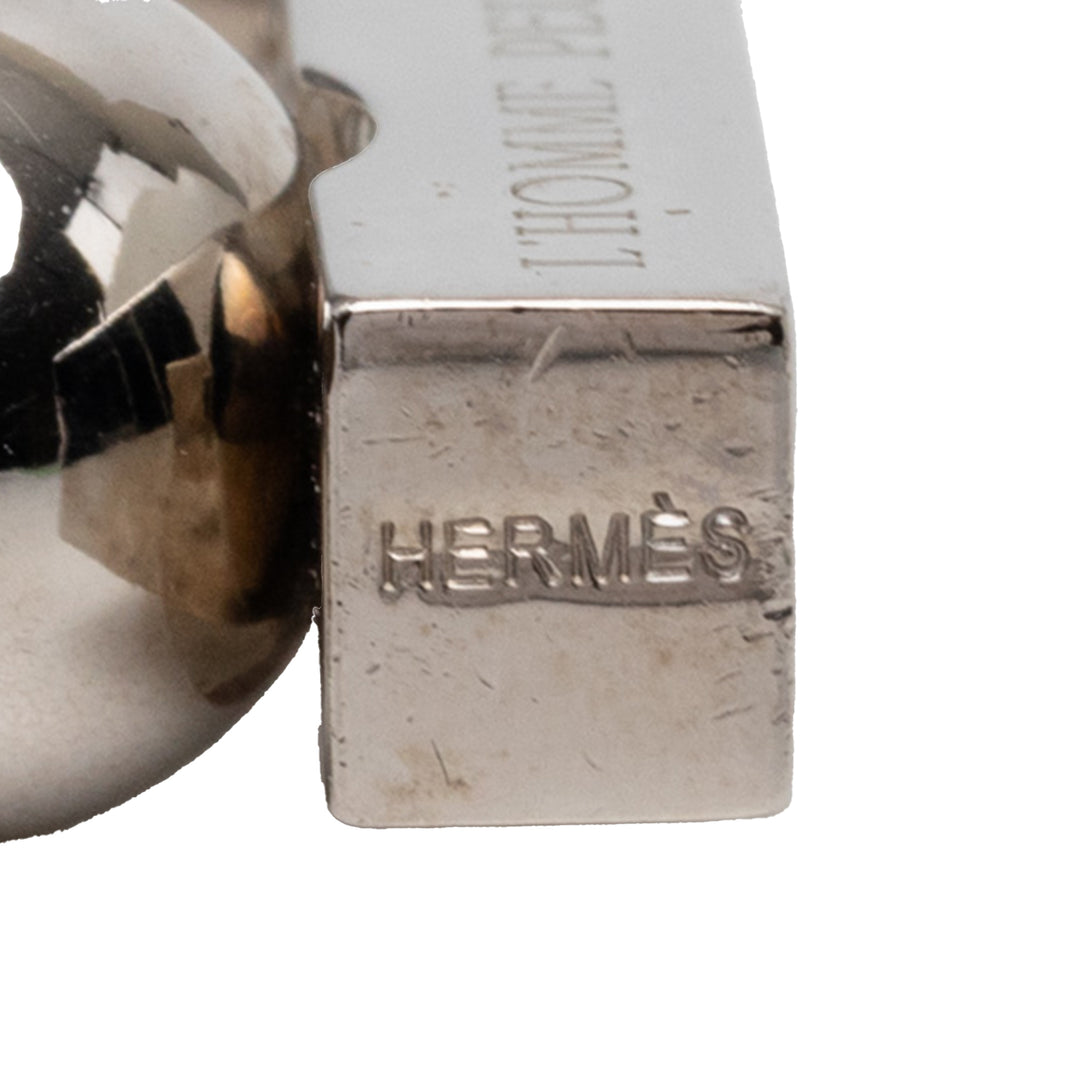 Hermès Palladium plaqué L Homme Peut Embellir La Terre Cadena Charm