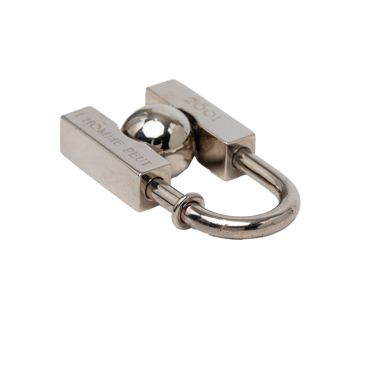 Hermès Palladium plaqué L Homme Peut Embellir La Terre Cadena Charm