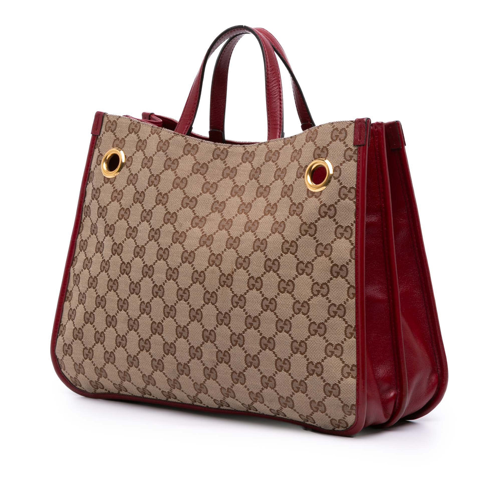 Gucci Medium GG Toile Horsebit 1955 Chain Cabas Marron – GABY PARIS Authentique