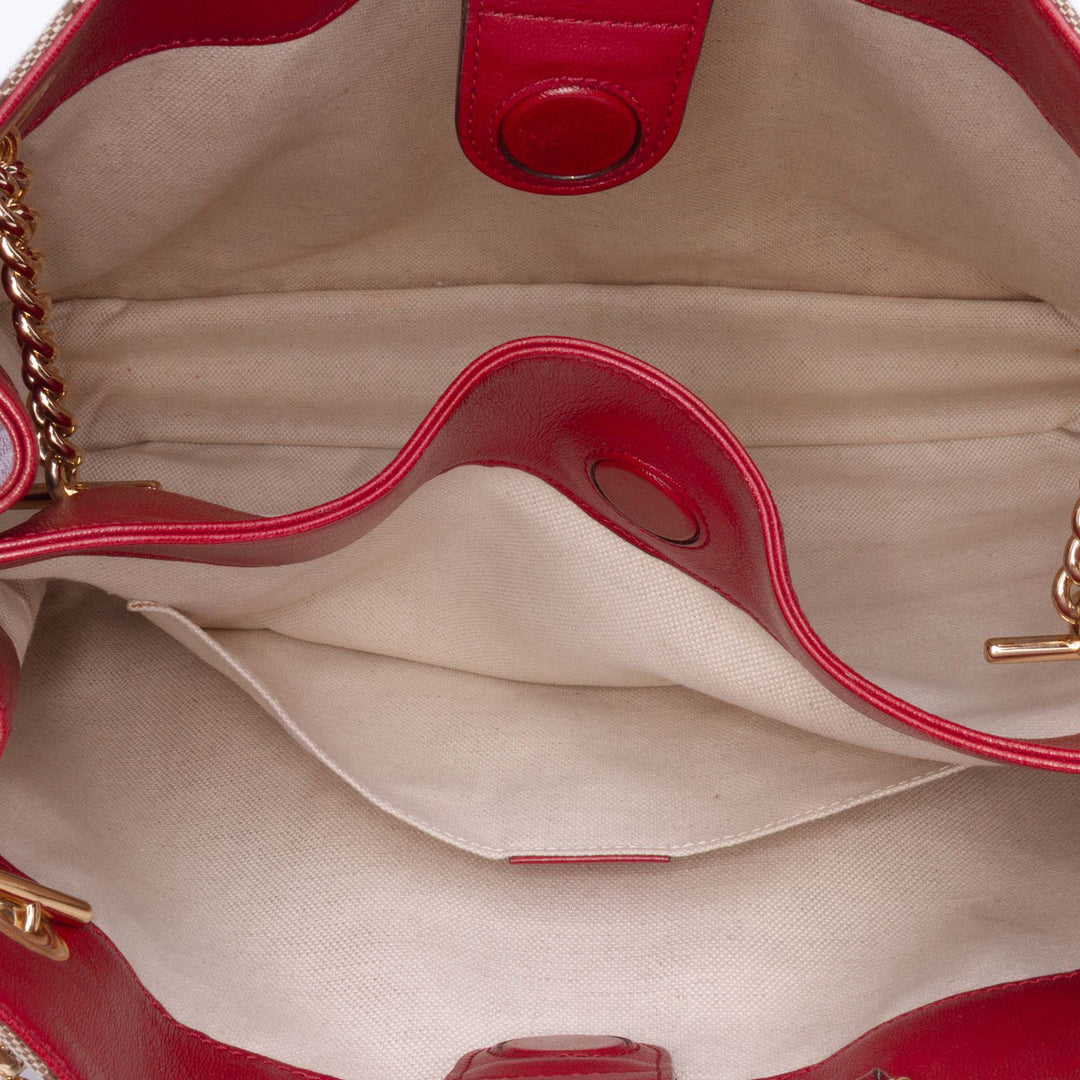 Gucci Medium GG Toile Horsebit 1955 Chain Cabas Marron – GABY PARIS Authentique