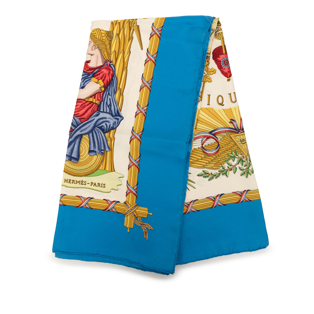 Hermès Republique Francaise Liberte Egalite Fraternite 1789 Soie Foulard 90