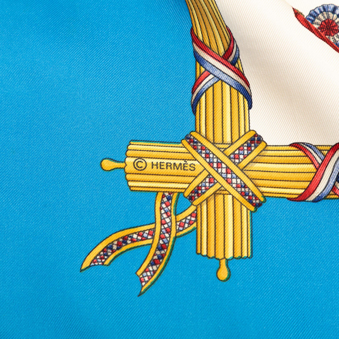 Hermès Republique Francaise Liberte Egalite Fraternite 1789 Soie Foulard 90