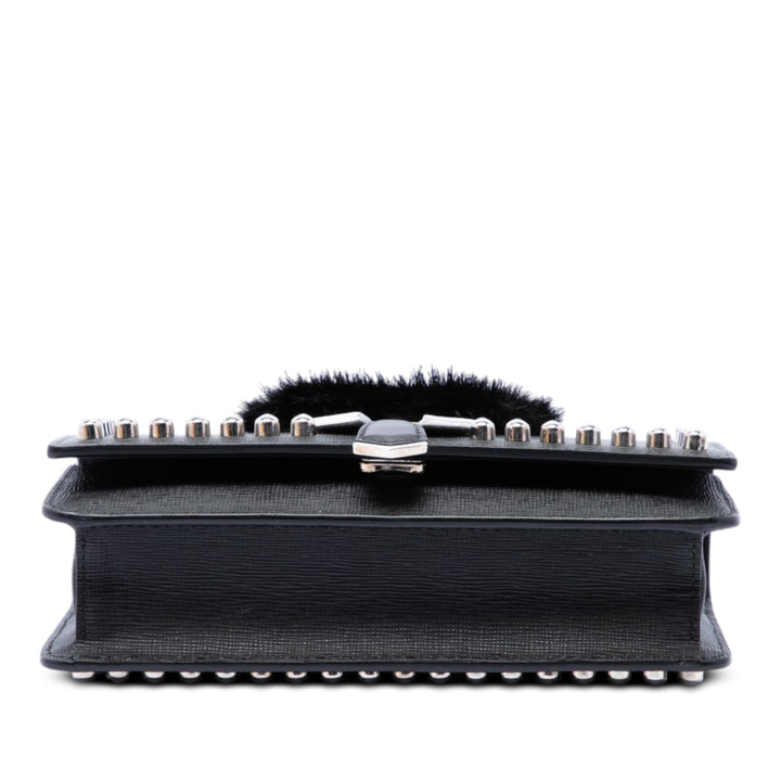 Fendi Sac bandoulière clouté Karlito Wallet on Chain Noir – vue 3 – GABY PARIS
