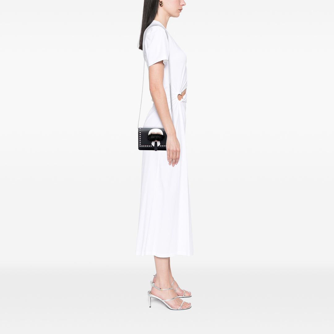 Fendi Sac bandoulière clouté Karlito Wallet on Chain Noir – vue 6 – GABY PARIS