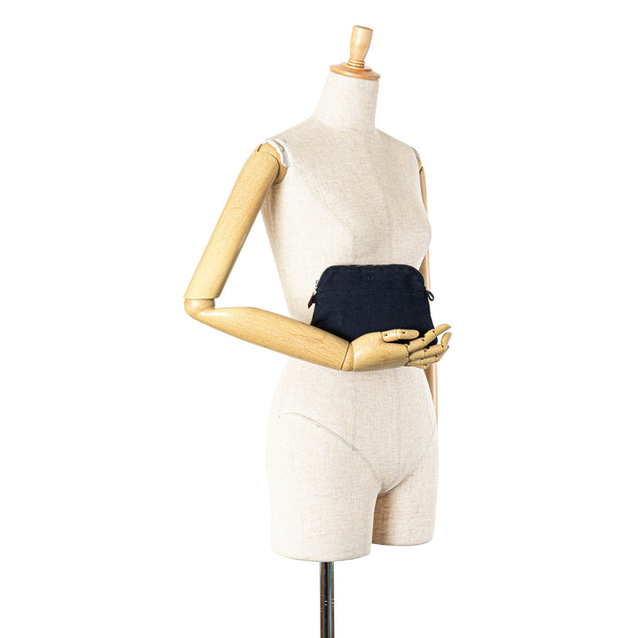 Mini Canvas Bolide Pouch Blue - Gaby Paris