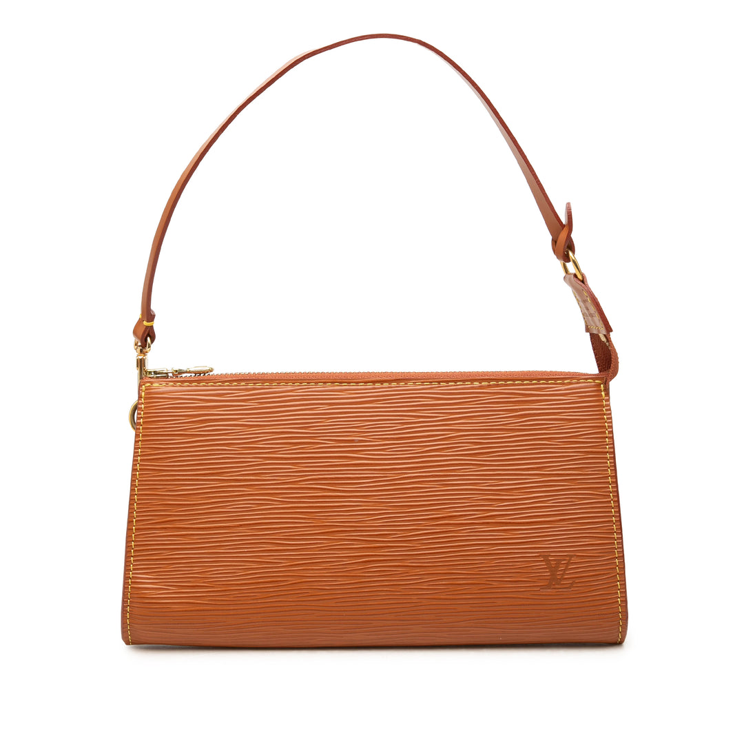 Louis Vuitton Pochette Accessoires Épi Marron – vue principale – GABY PARIS